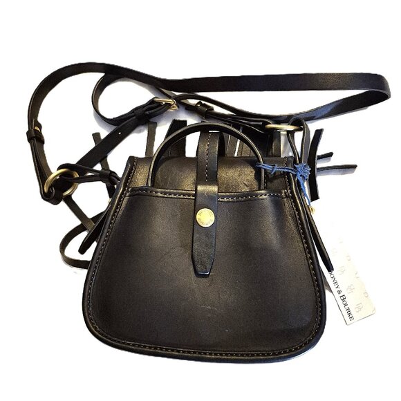 Vintage. Dooney and Bourke ,.FIONA Crossbody, mini saddlebag. NWOT, black. 2005 - Picture 2 of 13